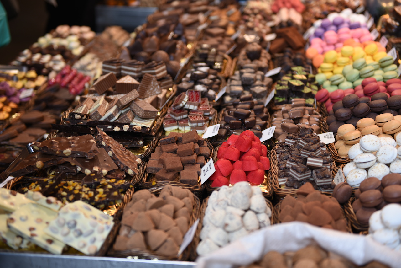 czekoladki targ la boqueria